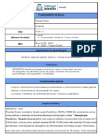 GEOGRAFIA 8º Ano - JUNHO - PLANEJAMENTO DE AULAS