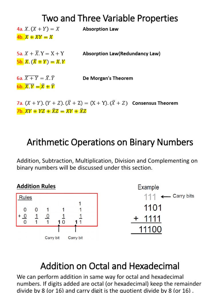 Binary Operations and Theorems Explained | PDF