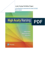 Test Bank For High Acuity Nursing 7th Edition Wagner