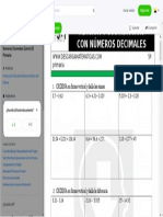 18 Adición Y Sustracción CON Numeros Decimales Quinto de Primaria - PRIMARIA DescargaMatematicas 1. - Studocu