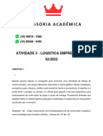 Atividade 3 - Logística Empresarial - 52 2023