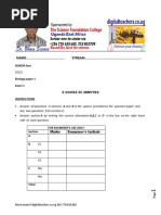 Uneb s4 Uce 2025 Biology Paper 1 With Answers | PDF | Leaf | Plant Stem
