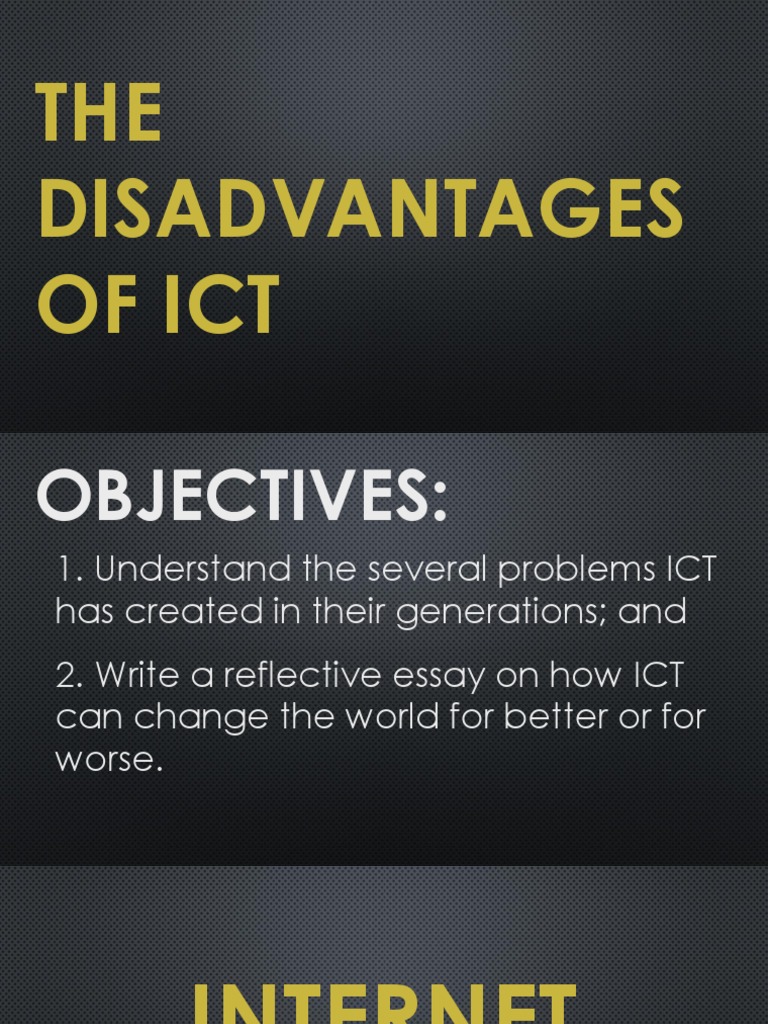 Lesson 15 disadvantages of ict pdf