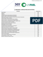 Matrizcurricular Segunda Licenciatura em Historia