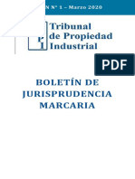 Boletín de Jurisprudencia Marcaria N°01 Marzo 2020