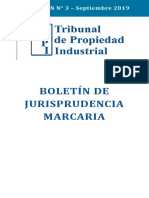 Boletín de Jurisprudencia Marcaria #03 Septiembre 2019