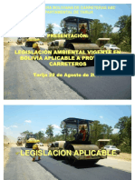 Legislación Ambiental Vigente Aplicable A Carreteras