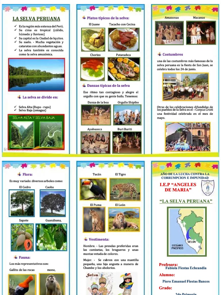 Costumbres y Flora de la Selva Peruana | PDF
