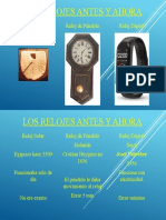 Los Relojes Antes y Ahora