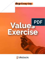 The Values Exercise