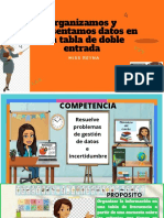 Organizamos y Representamos Datos en Una Tabla de Doble Entrada