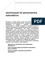 Identificação Pensamentos Automáticos