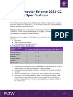 PLTW 2021 22 Computer Specifications Computer Sciencev1