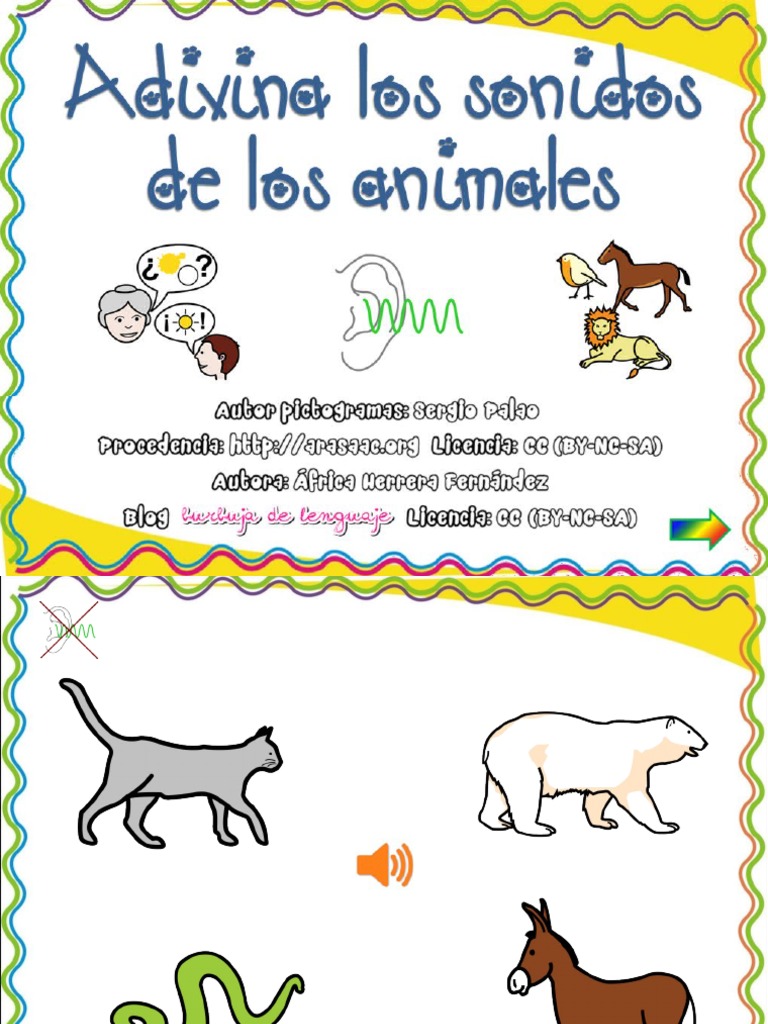 Adivina Los Sonidos de Los Animales | PDF