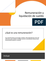 Remuneracion y Liquidacion de Sueldo