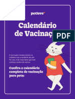 Calendário de Vacinação 2023 para Cães e Gatos Pet