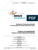 Prosedur Penulisan Skripsi Ganjil 2022-2023 - PGSD