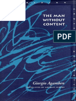 Agamben - Man Without Content