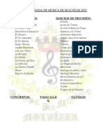 Repertorio Banda de Musica