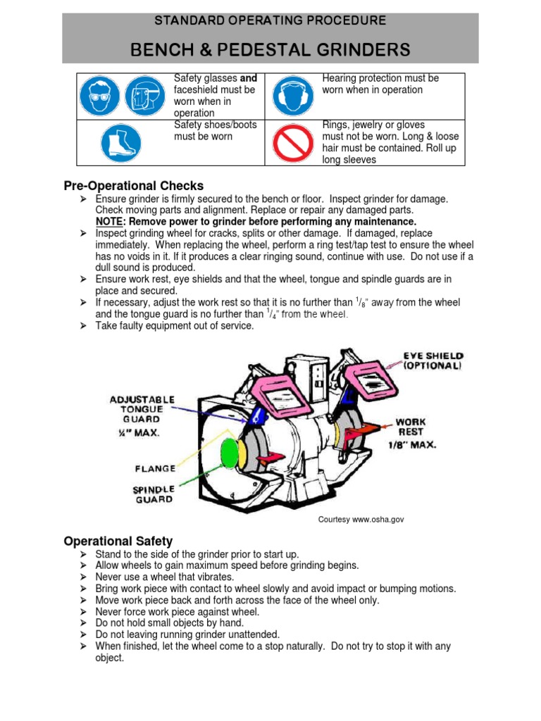 benchpedestalgrinderssop PDF