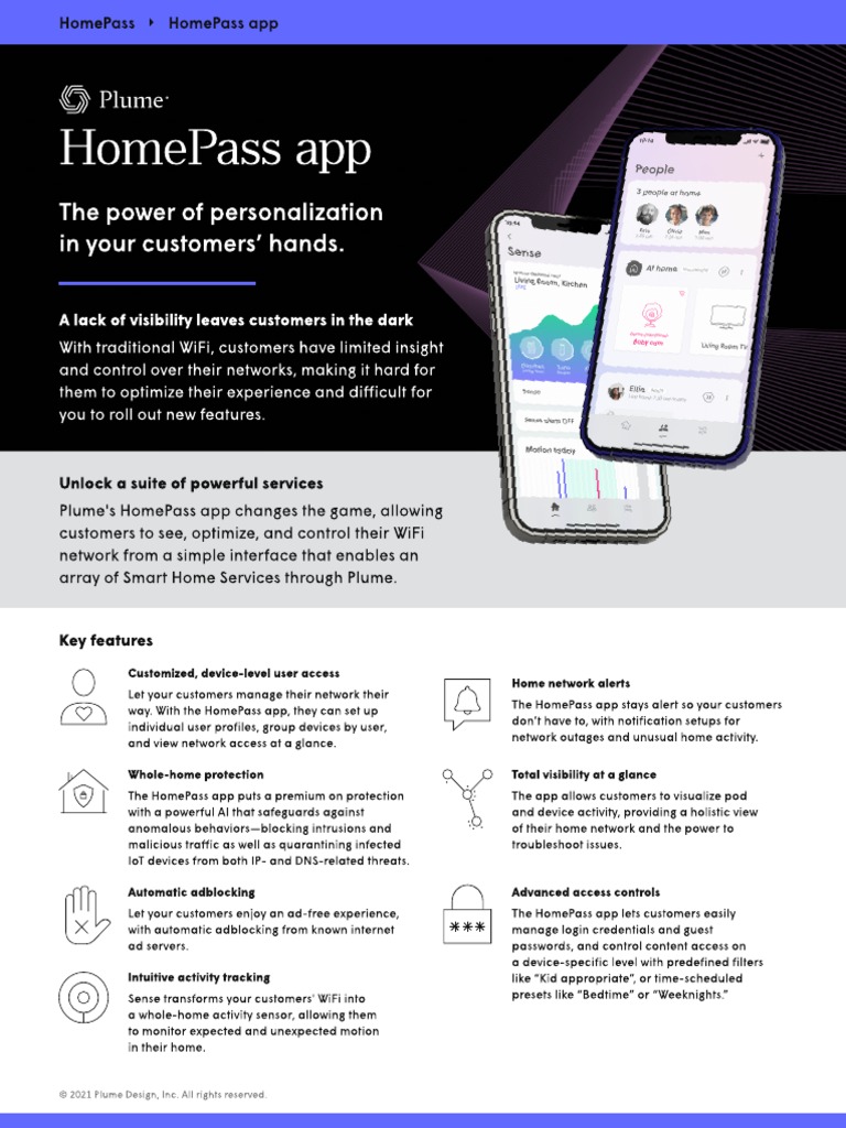 HomePass App Datasheet PDF