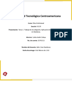 S3 Tarea 3 Aplicación de La Ética Profesional en Honduras