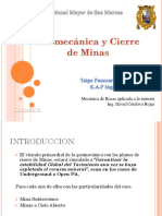 Geomecanica y Cierre de Minas Roy