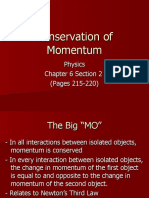Conservation of Momentum and Collisions