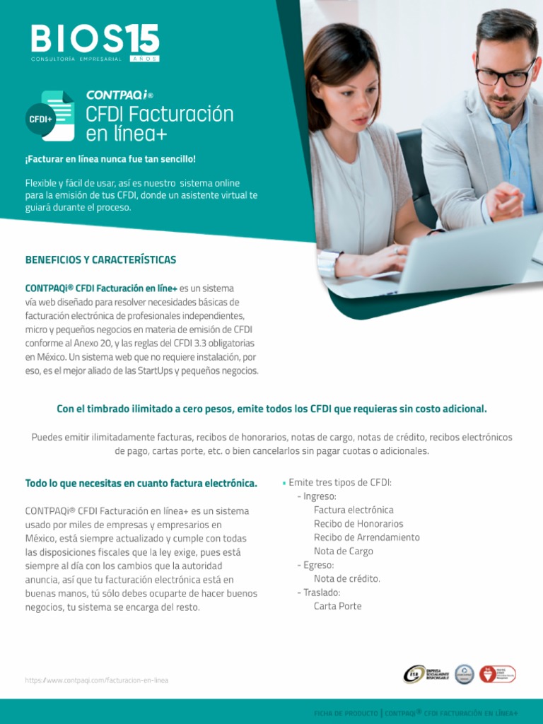 CONTPAQi CFDI Facturación en Línea + | PDF