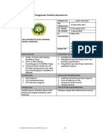 Prosedur Penggunaan Fasilitas Laboratorium