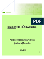 Disciplina - ELETRÔNICA DIGITAL