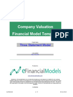 EFM Three Statement Model