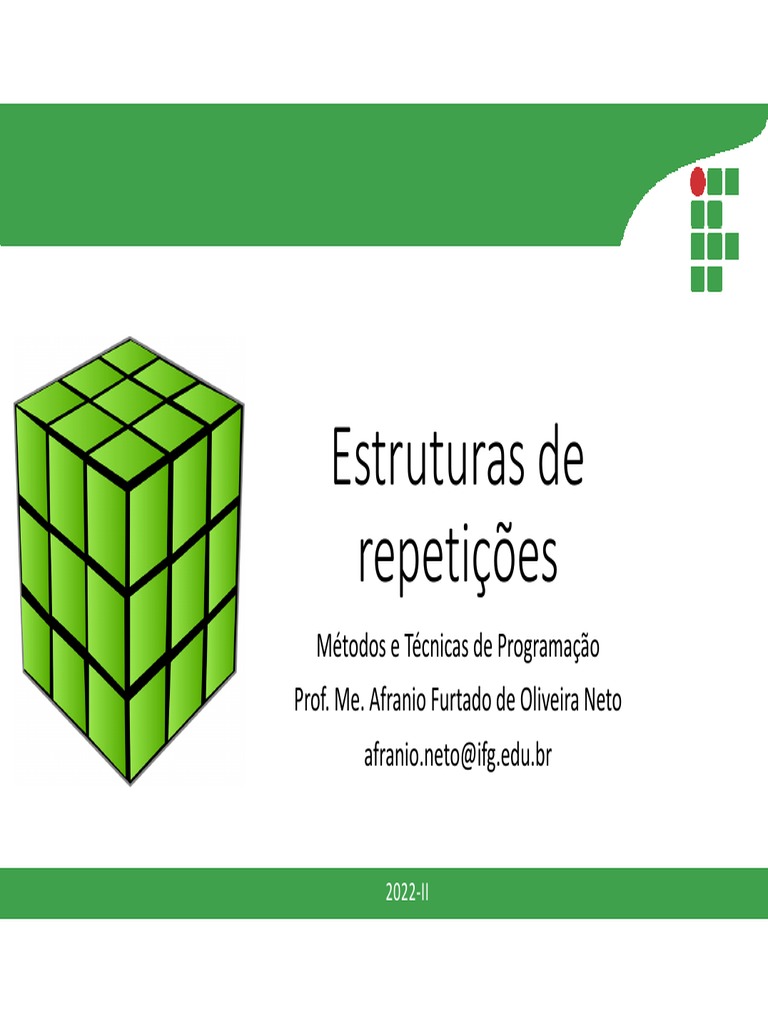 Estrutura Repeticao | PDF | Controle de fluxo | Algoritmos