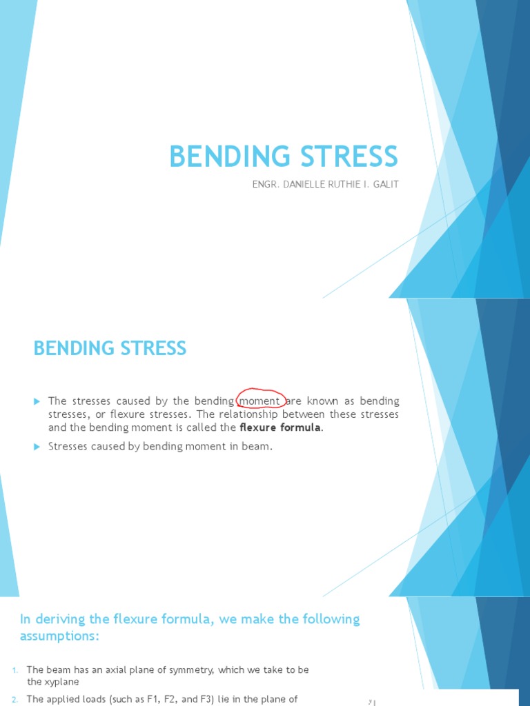 Bending Stress 04 Pdf Bending Beam Structure