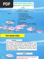 TR 4 Group 8 The Main Idea and Pronoun Reference