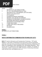 Computer STD JSS2 3RD Term Notes