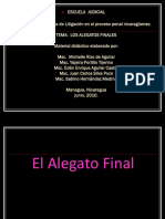 Estructura Del Alegato Final. Sabino