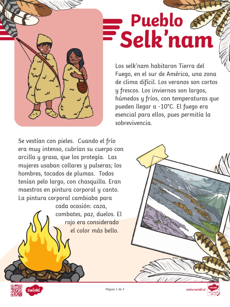 CL Cs 1675803153 Ficha Informativa Pueblos Originarios Selknam Ver 1 | PDF