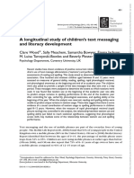 British J of Psychology - 2011 - Wood - A Longitudinal Study of Children S Text Messaging and Literacy Development