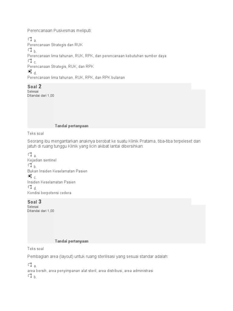 Soal Pretest Calon Surveyor Fktp Pdf