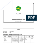 Silabus Quran Hadits Kelas 5 Semester 2 Mim Karanganyar 2013 2014