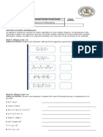 Examen Final Matematica 9 Segundo Bloque