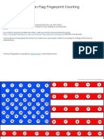 American Flag Fingerprint Counting Printable Secure
