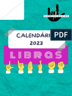 Calendário 2023 - Libras
