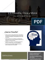 1.1 Filosofía, Ética y Moral