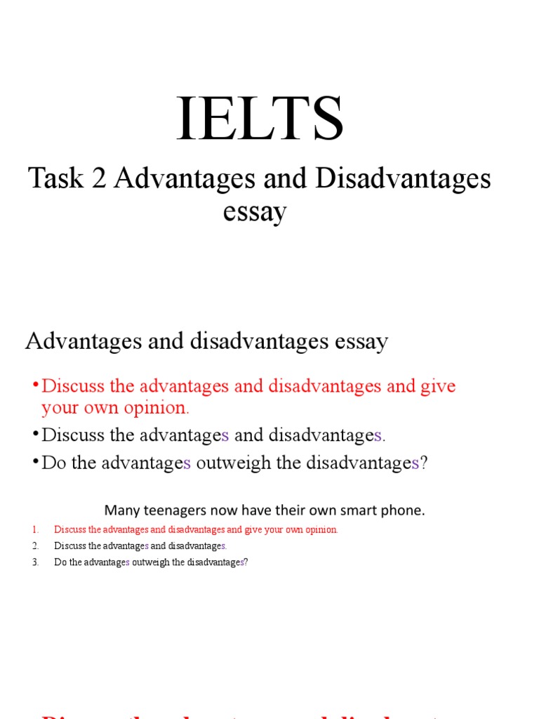 Essay Types Advantages and Disadvantages | PDF | Essays | Argument