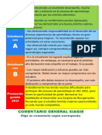 Comentario Generales para El Siagie