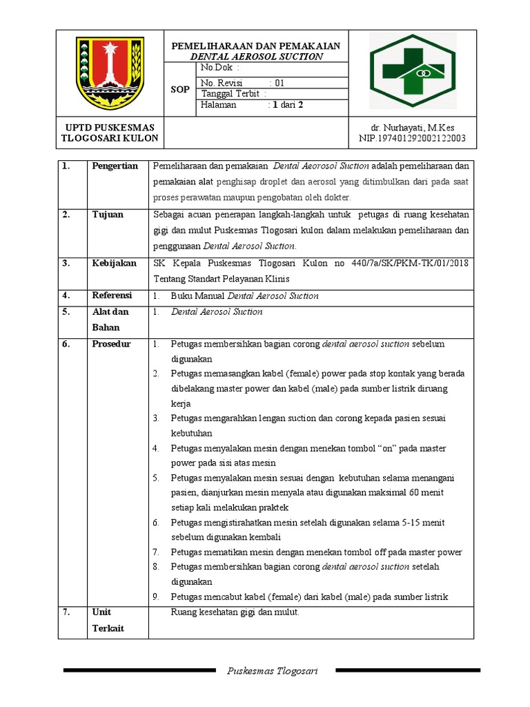 31PEMELIHARAAN DAN PENGGUNAAN DENTAL AEROSOL SUCTION PDF
