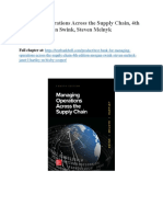 Test Bank For Managing Operations Across The Supply Chain 4th Edition Morgan Swink Steven Melnyk Janet L Hartley M Bixby Cooper