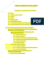 Índice Del Código Orgánico de Planificación y Finanzas Públicas